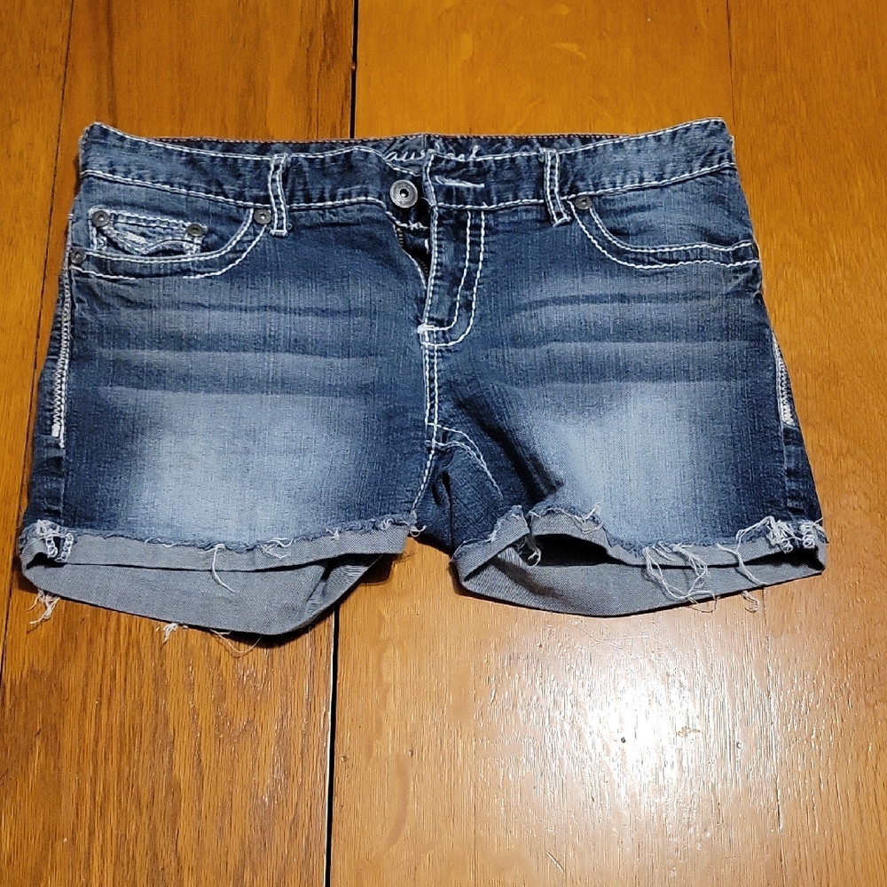 Maurices Dark Blue Jean Shorts